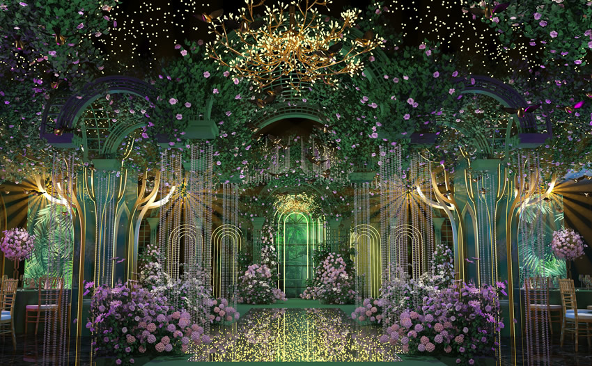 白城奇妙森林婚礼堂效果展示