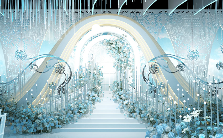 白城釡香烙馍村水晶厅效果展示